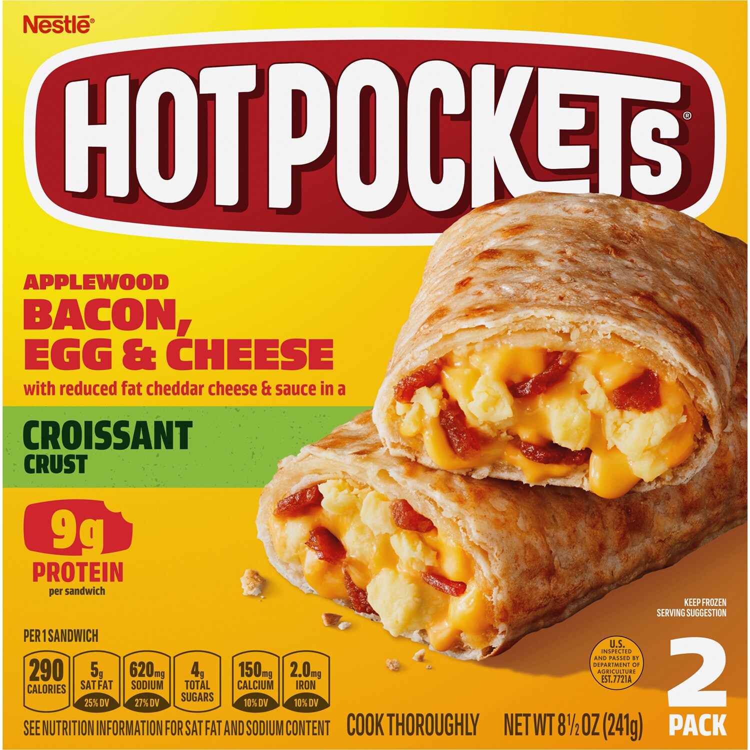 Hot Pockets Applewood Bacon, Egg & Cheese