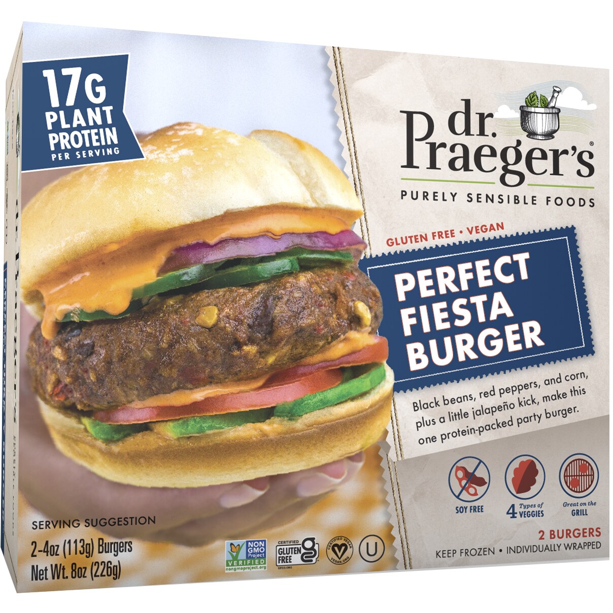 Dr. Praeger's Perfect Fiesta Burgers