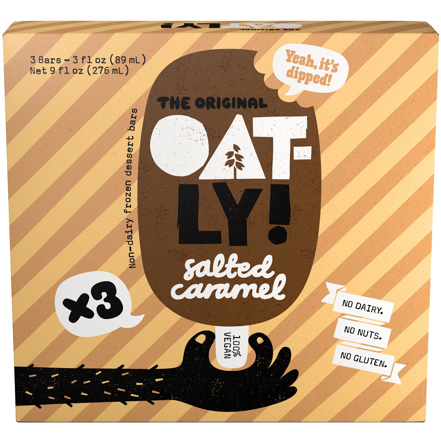 Oatly Non-Dairy Frozen Dessert Bars, Salted Caramel