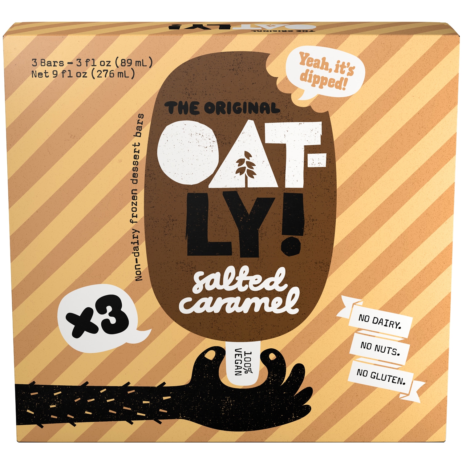 Oatly Non-Dairy Frozen Dessert Bars, Salted Caramel