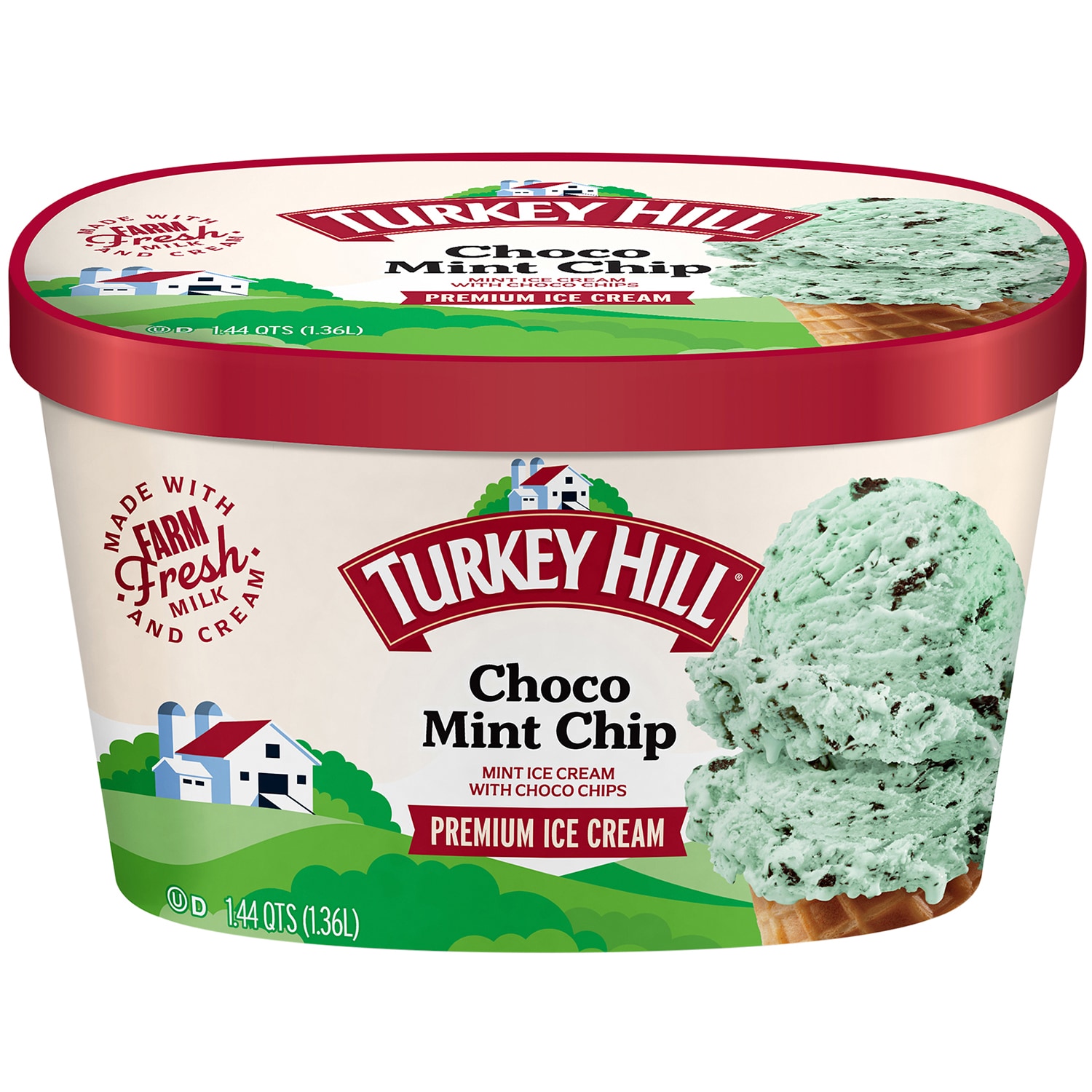 Turkey Hill Ice Cream, Choco Mint Chip