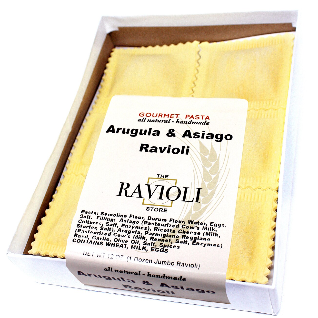The Ravioli Store Arugula Asiago Ravioli, Frozen
