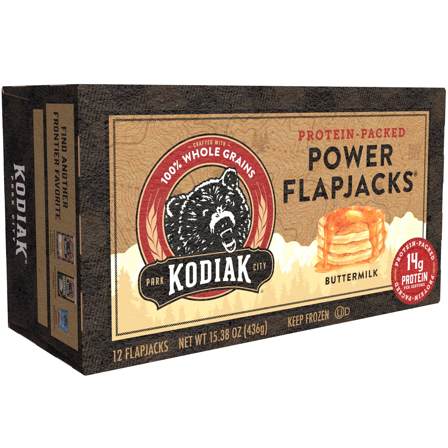 Kodiak Power Flapjacks, Buttermilk, Frozen