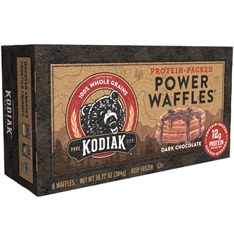 Kodiak Power Waffles, Dark Chocolate