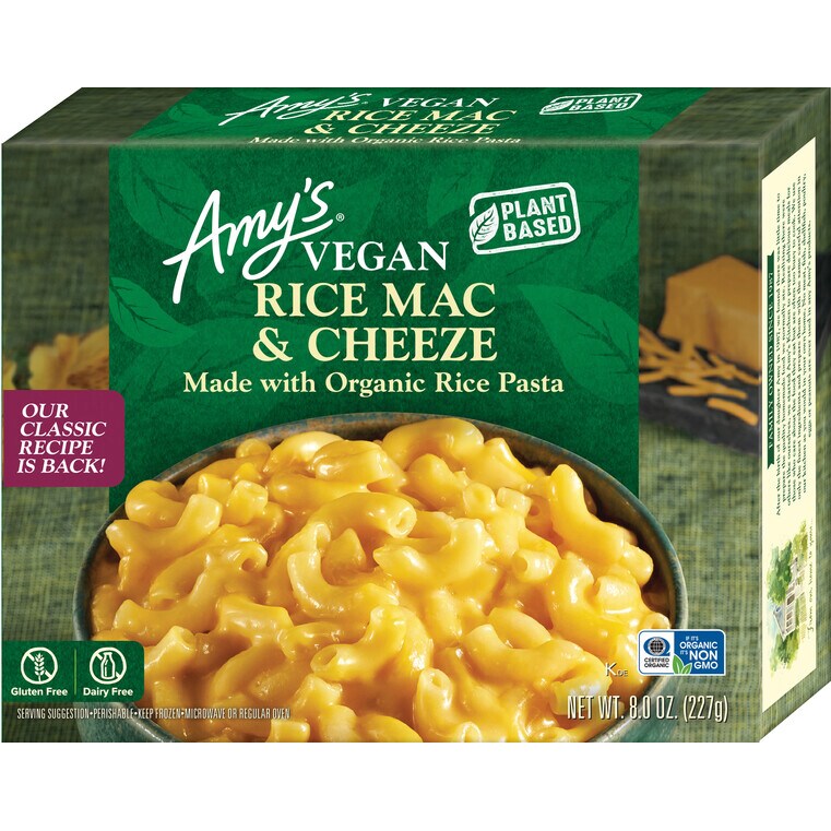 Amy's Vegan Rice Mac & Cheeze, Frozen