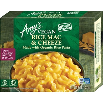 Amy's Vegan Rice Mac & Cheeze, Frozen