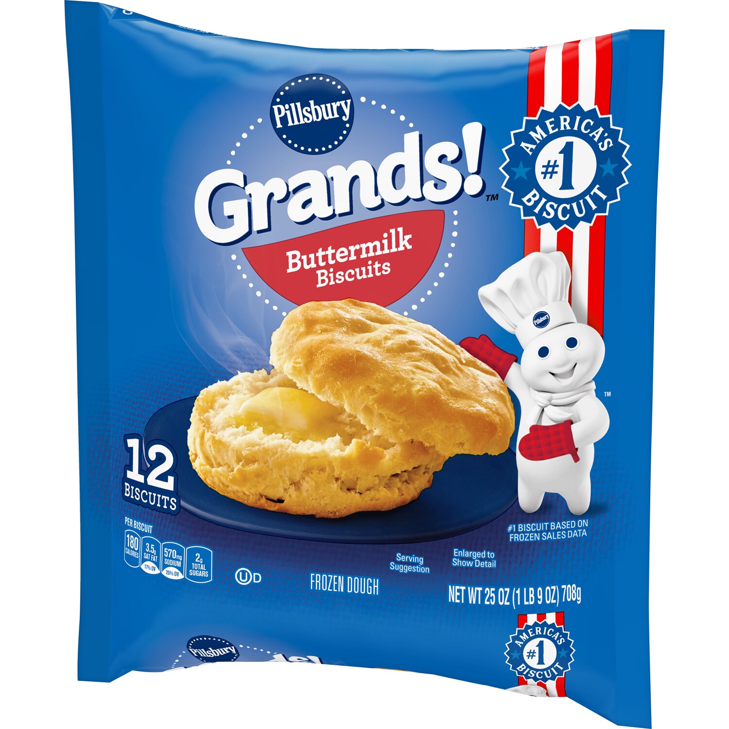 Pillsbury Grands Buttermilk Biscuits, Frozen