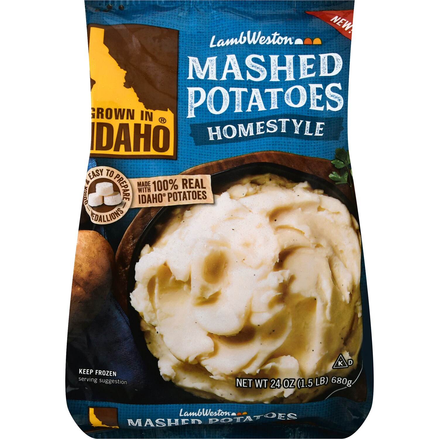 Grown In Idaho Homestyle Mashed Potatoes, Frozen