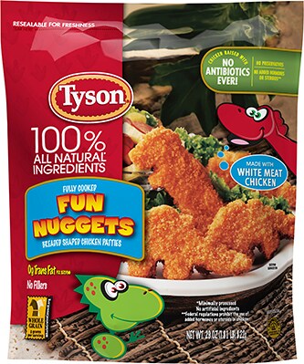 Tyson Fully Cooked Fun Nuggets, Frozen