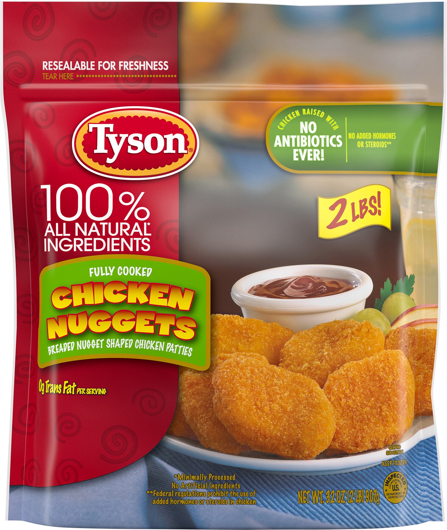 Tyson Fully Cooked Chicken Nuggets, Frozen