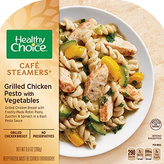 Healthy Choice Café Steamers, Grilled Chicken Pesto with Vegetables, Frozen