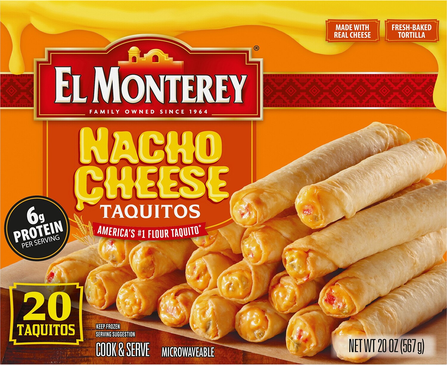 El Monterey Taquitos, Nacho Cheese, Frozen