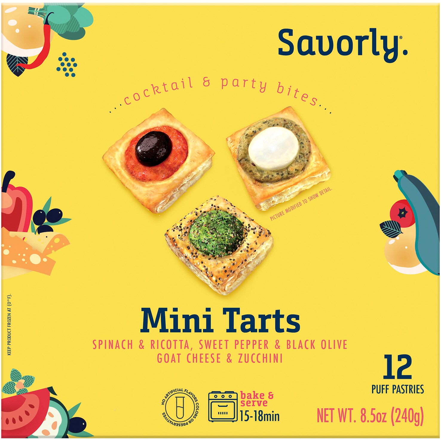 Savorly Mini Tarts, Frozen