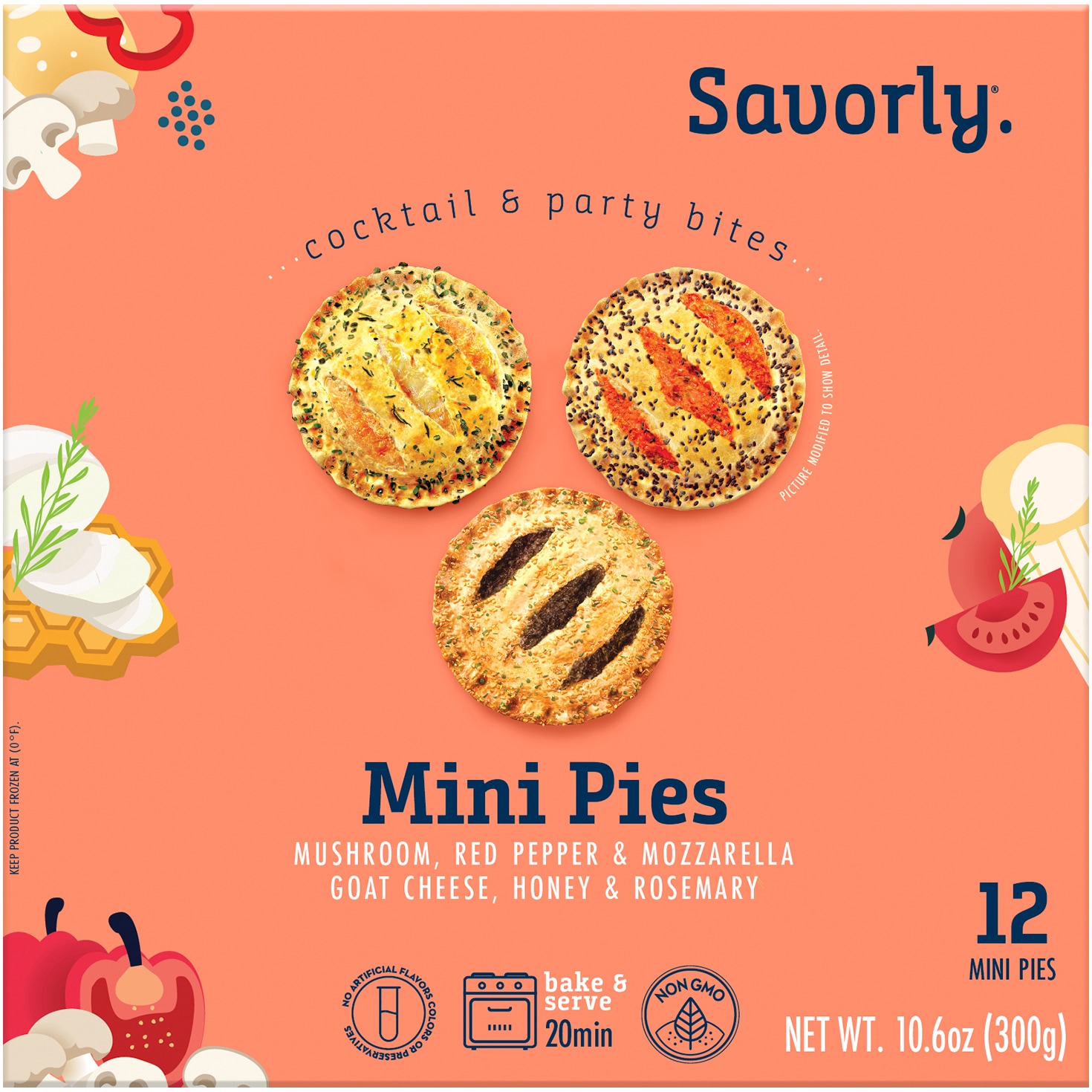 Savorly Mini Savory Pies, Frozen