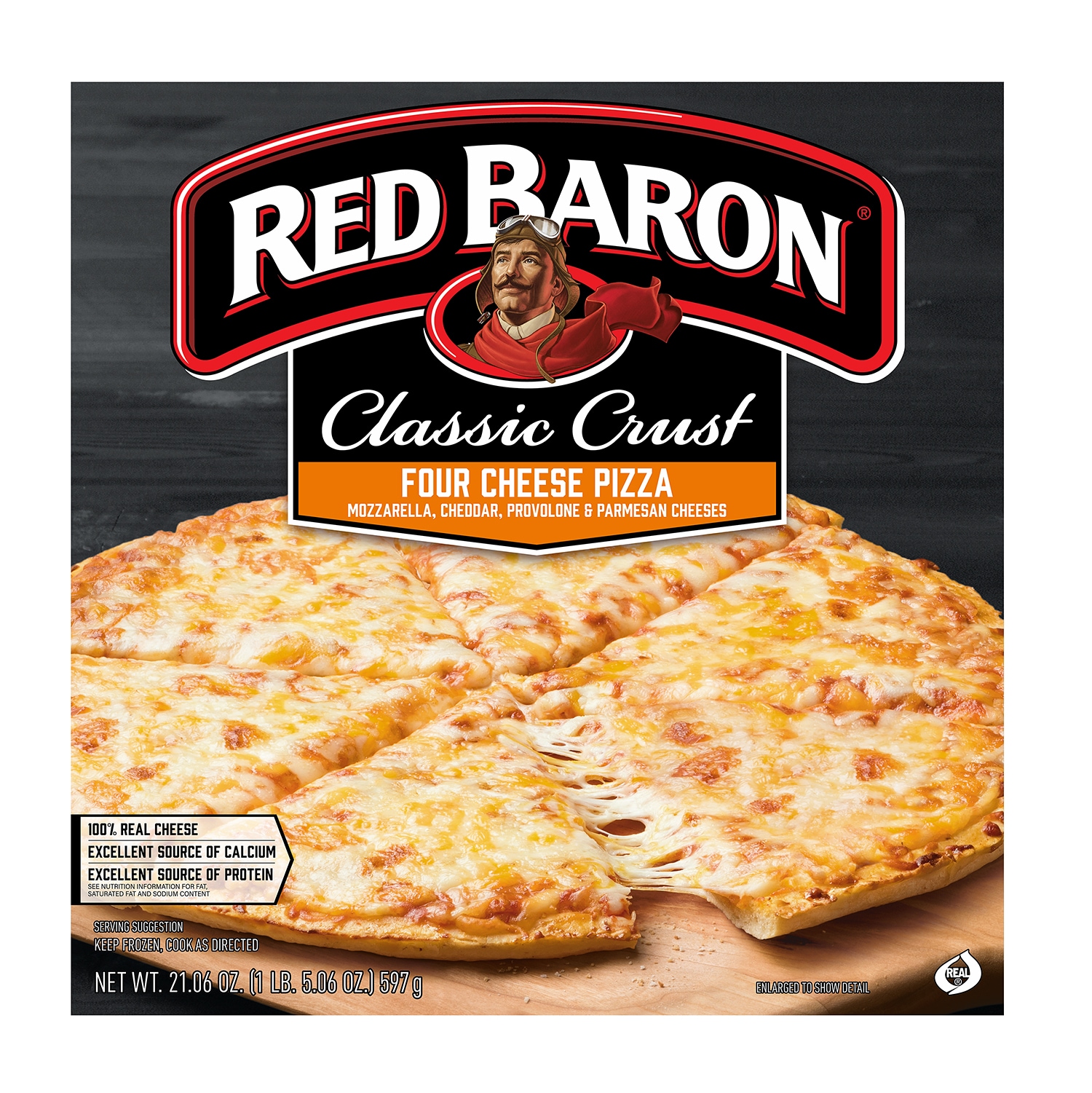 Red Baron Classic Crust Pizza, Four Cheese, Frozen