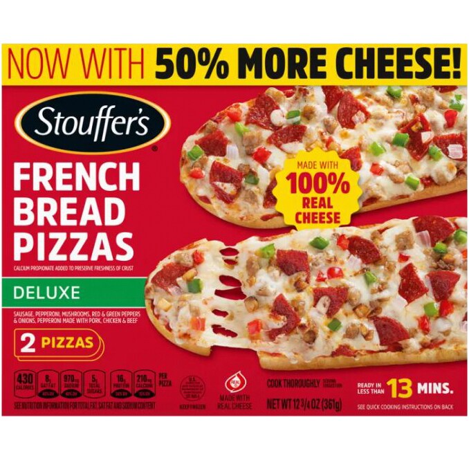 Stouffer's French Bread Pizzas, Deluxe, Frozen