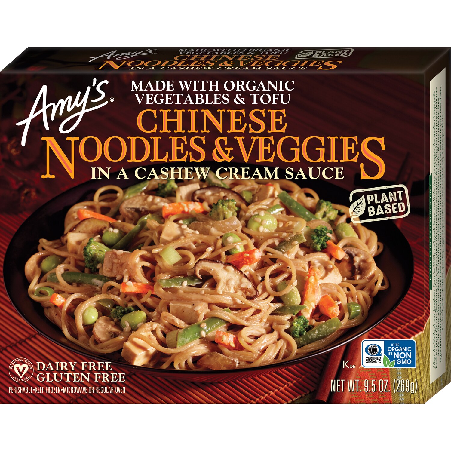 Amy's Chinese Noodles & Veggies in a Cashew Cream Sauce, Frozen