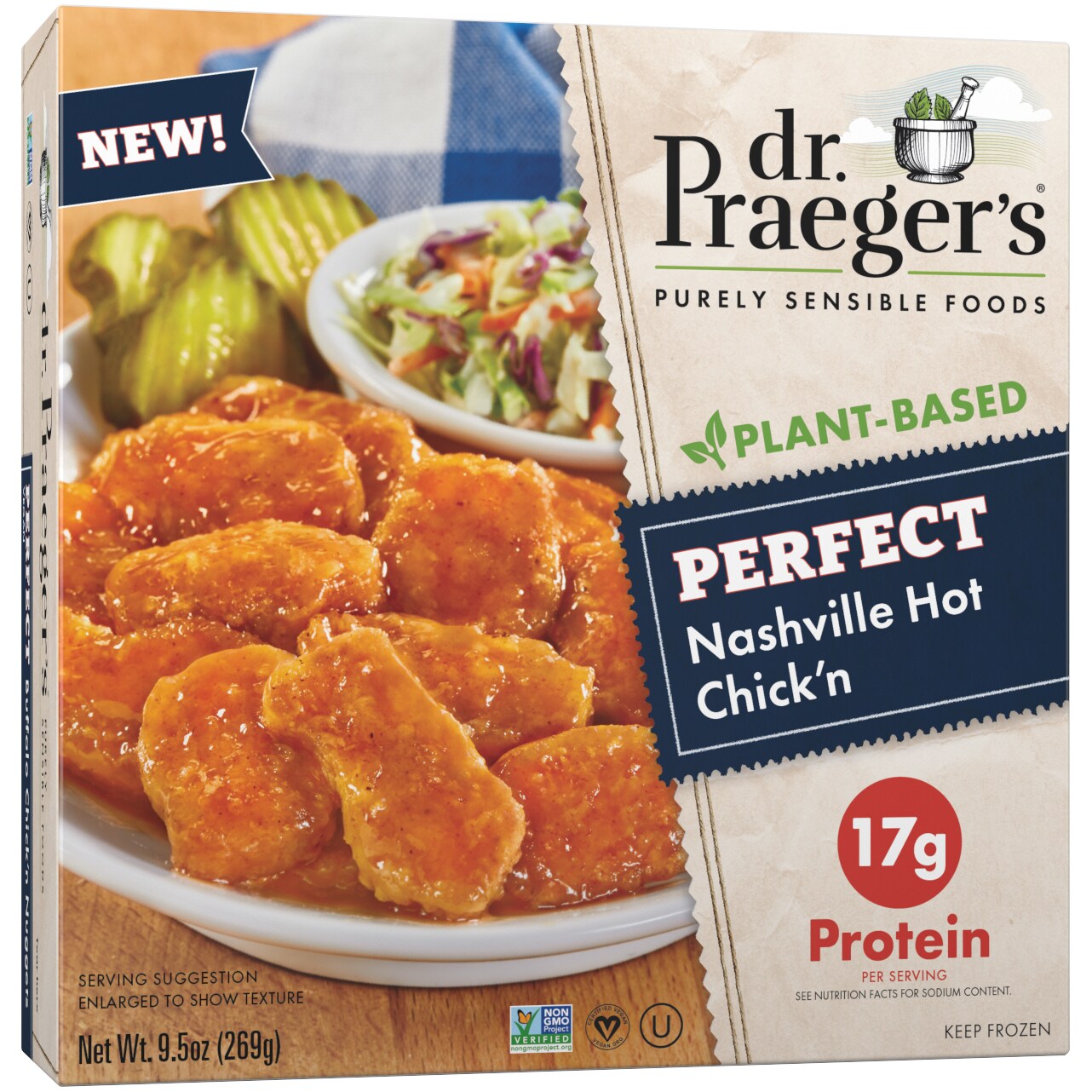 Dr. Praeger's Perfect Nashville Hot Chick'n, Frozen