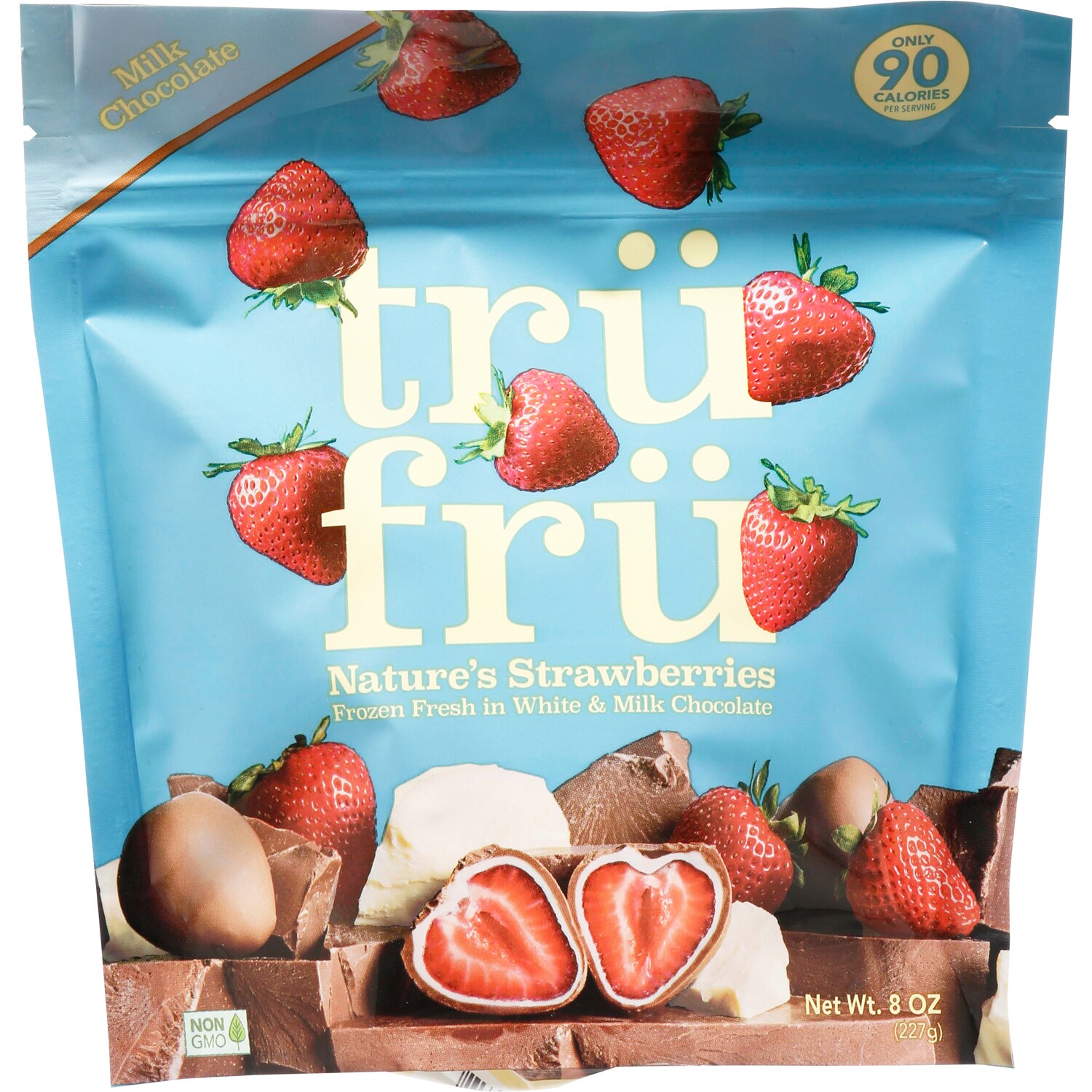 Tru Fru White & Milk Chocolate Nature's Strawberries, Frozen
