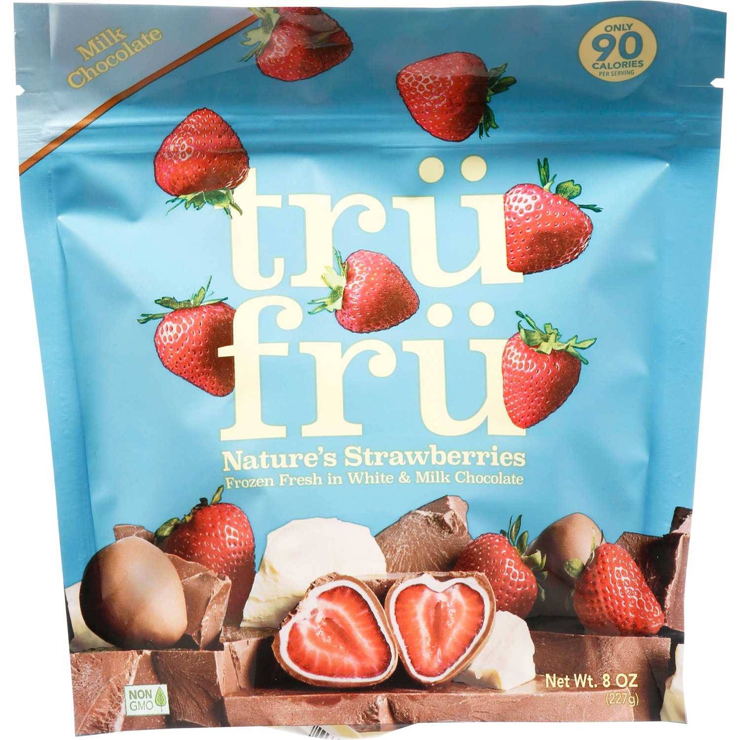 Tru Fru White & Milk Chocolate Nature's Strawberries, Frozen