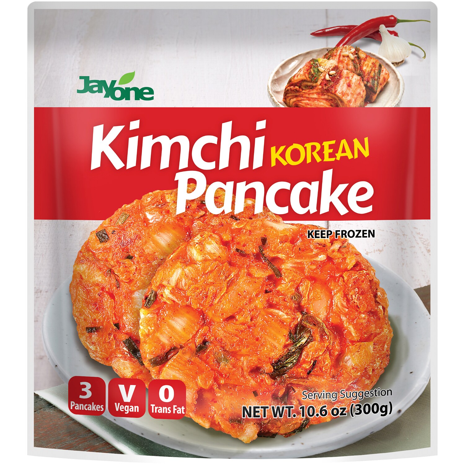 Jayone Korean Pancakes, Kimchi, Frozen
