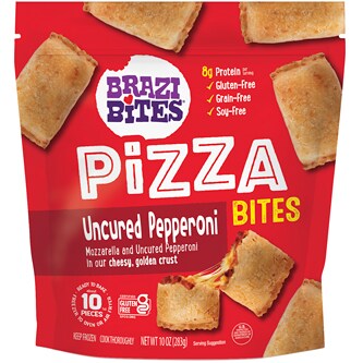 Brazi Bites Pizza Bites, Uncured Pepperoni, Frozen