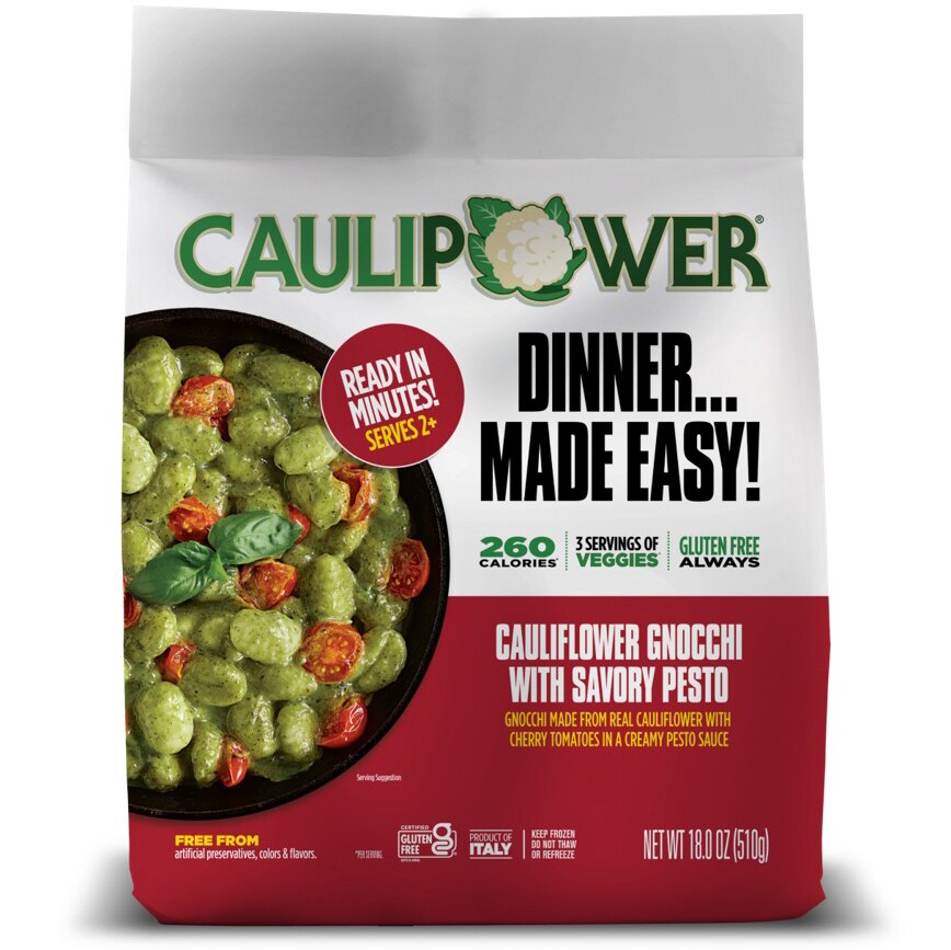 CAULIPOWER Cauliflower Gnocchi with Savory Pesto, Frozen