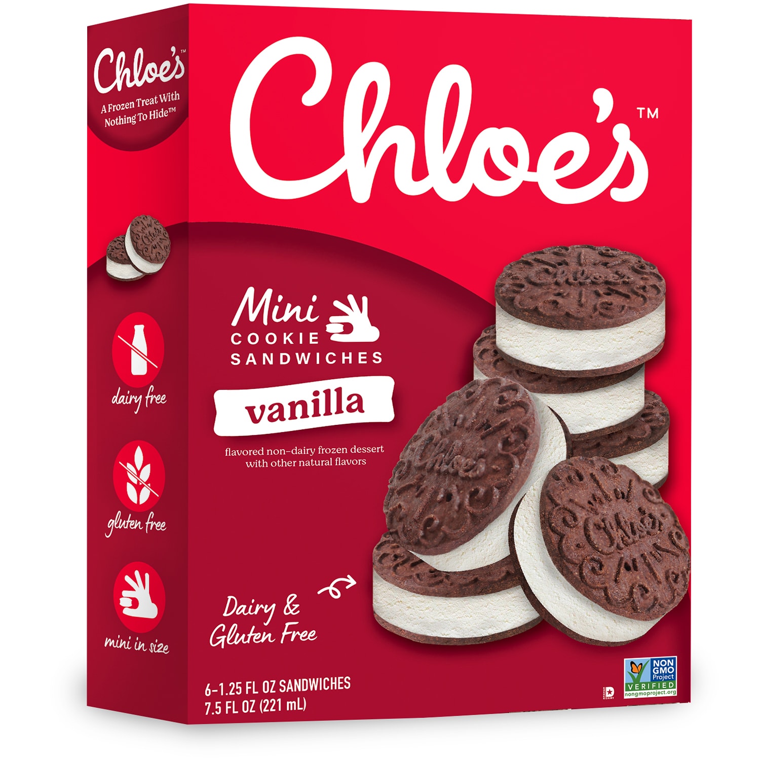 Chloe's Mini Cookie Sandwiches, Vanilla