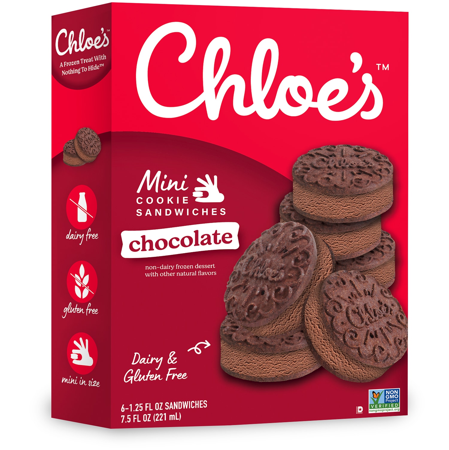 Chloe's Mini Cookie Sandwiches, Chocolate