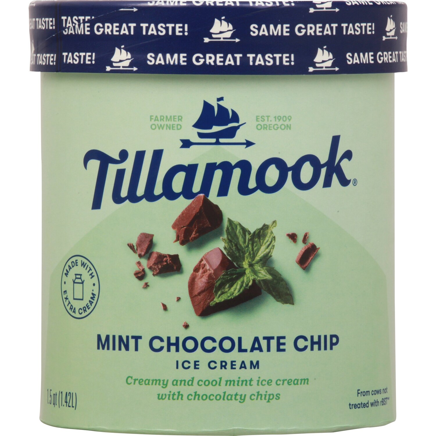 Tillamook Ice Cream, Mint Chocolate Chip