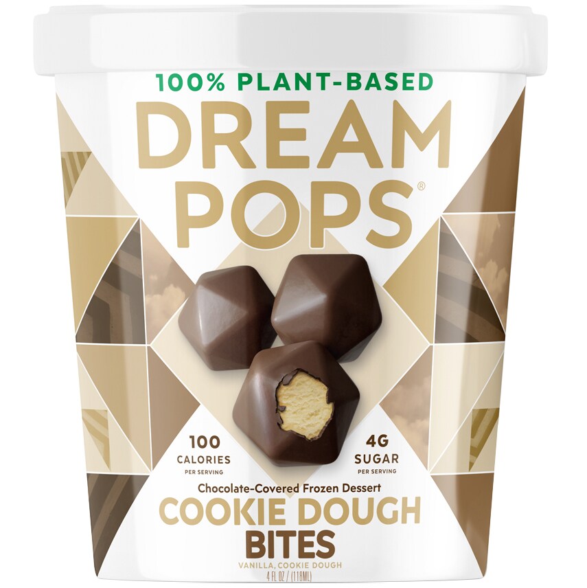 Dream Pops Plant-Based Bites, Cookie Dough, Frozen