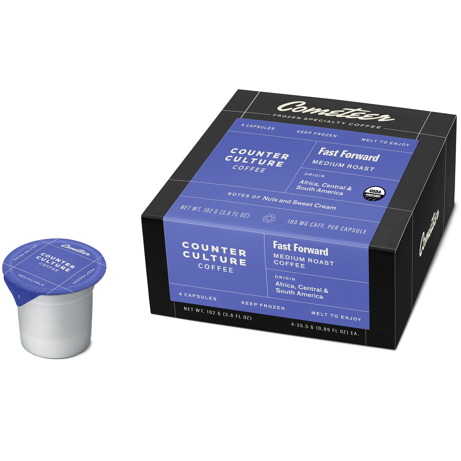 Cometeer Specialty Coffee, Counter Culture Medium Roast, Frozen