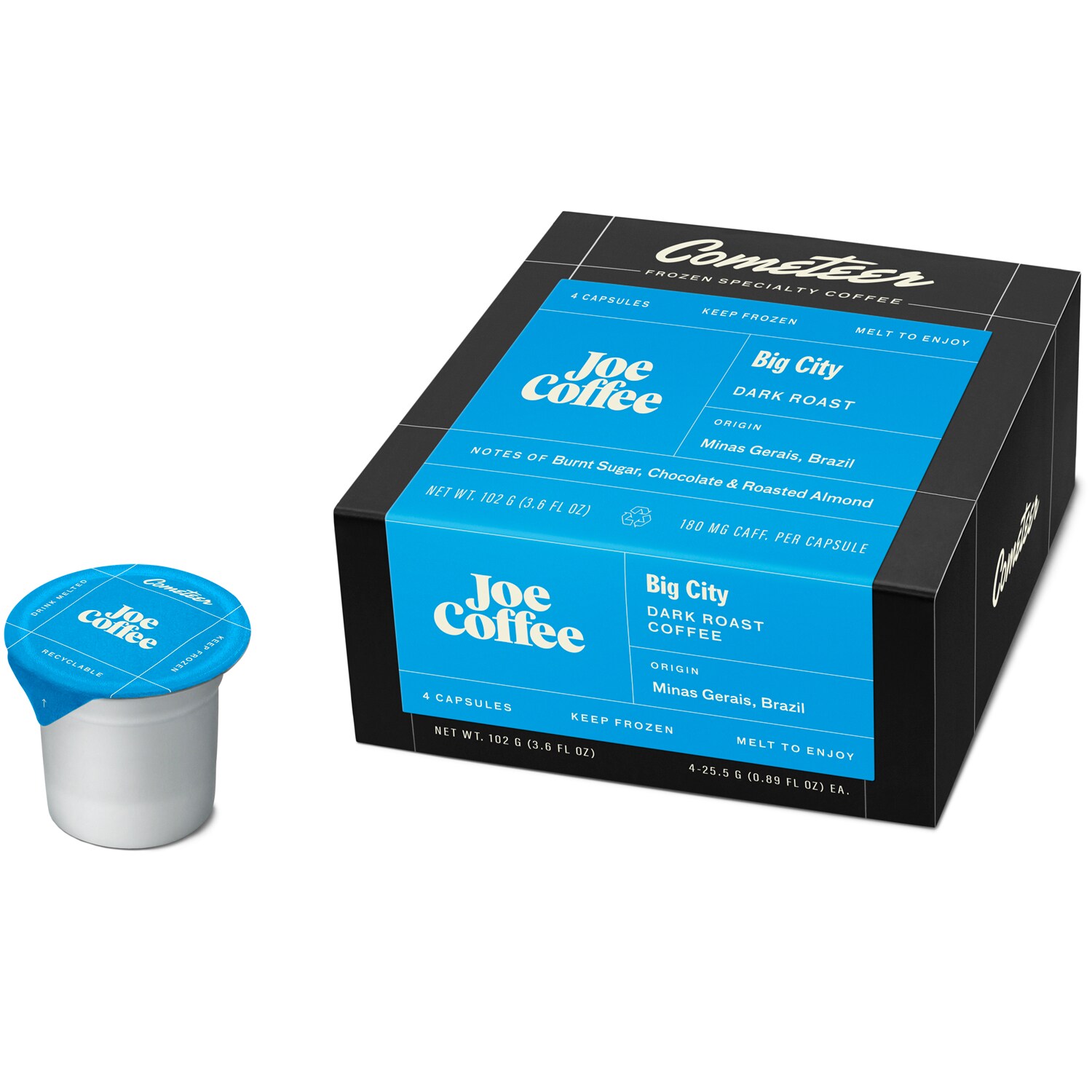 Cometeer Specialty Coffee, Joe Coffee Dark Roast, Frozen