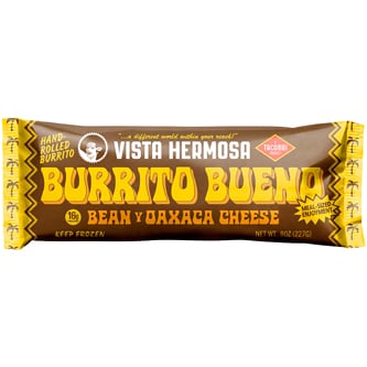 Vista Hermosa Burrito Bueno, Bean & Oaxaca Cheese, Frozen