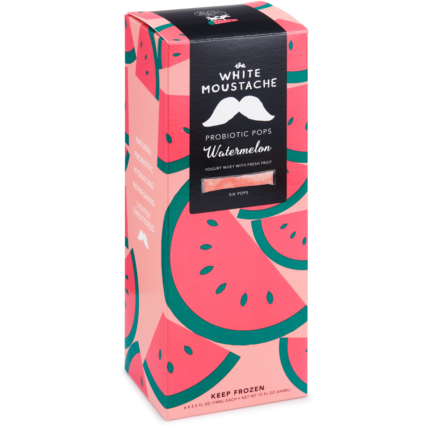 White Moustache Probiotic Whey Pops, Watermelon