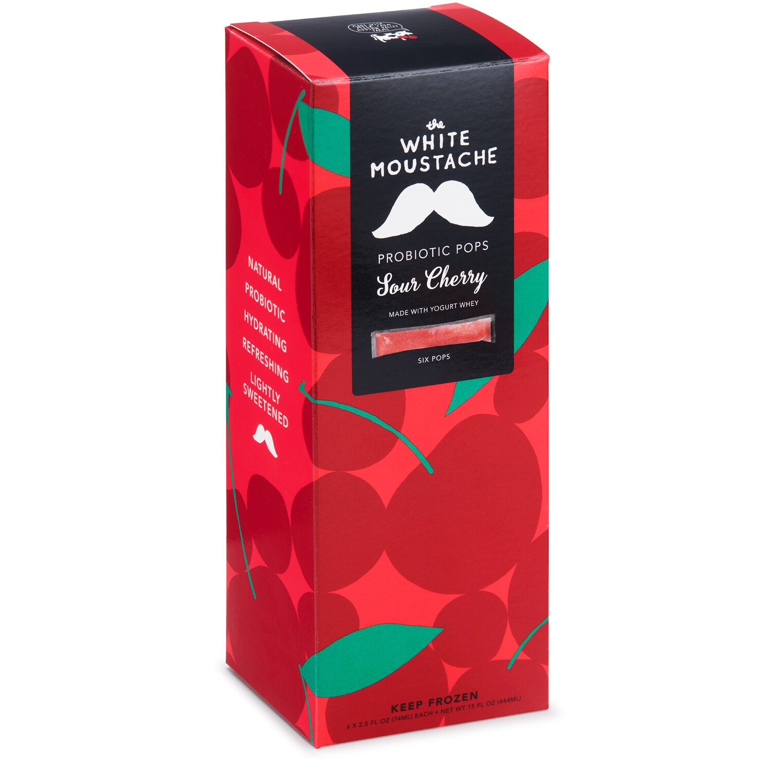 White Moustache Probiotic Whey Pops, Sour Cherry
