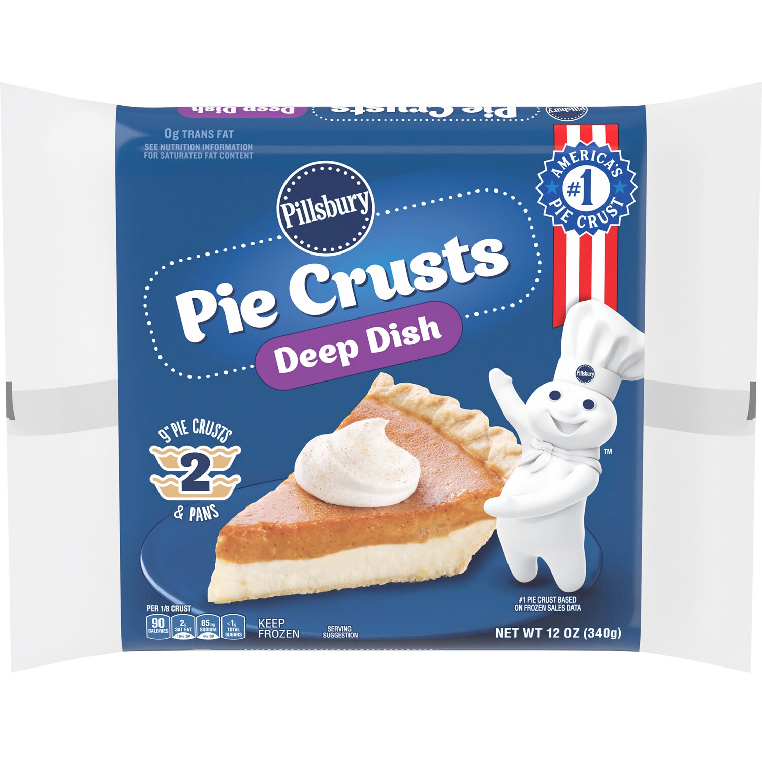 Pillsbury Pie Crusts, Deep Dish, Frozen