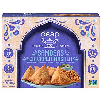 Deep Indian Kitchen Samosas, Chickpea Masala, Frozen