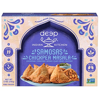 Deep Indian Kitchen Samosas, Chickpea Masala, Frozen