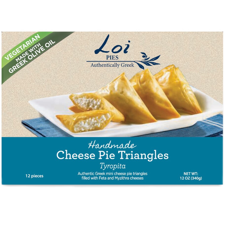 Loi Authentic Greek Handmade Pies, Cheese Pie Triangles, Frozen