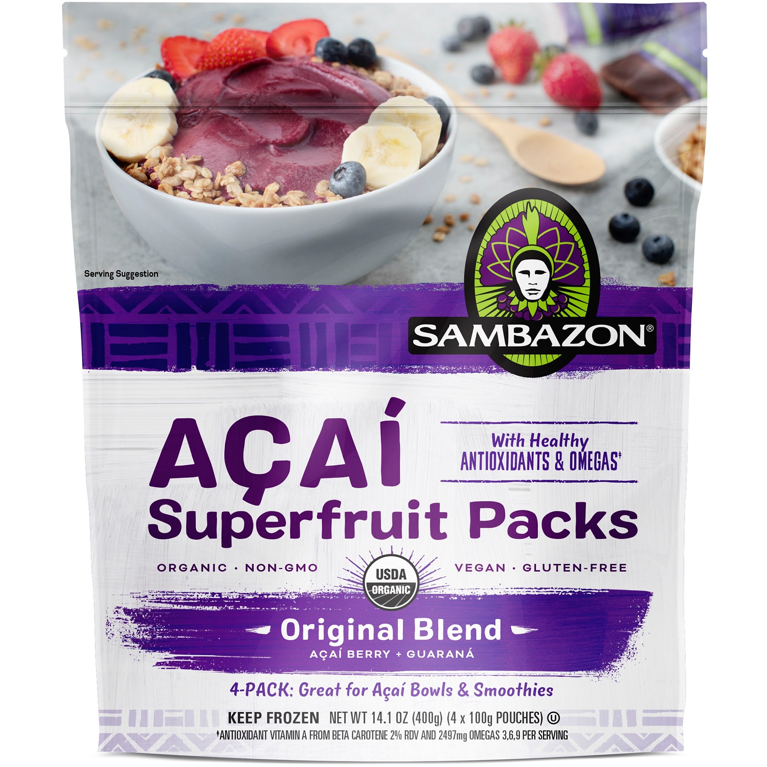 Sambazon Organic Açai Superfruit Packs, Original Blend