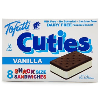 Tofutti Dairy-Free Cuties Sandwiches, Vanilla