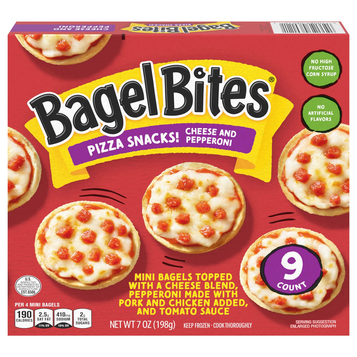 Bagel Bites Cheese and Pepperoni Bagel Pizzas