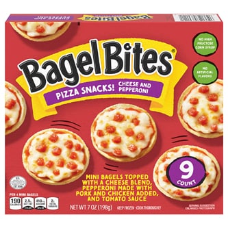 Bagel Bites Cheese and Pepperoni Bagel Pizzas