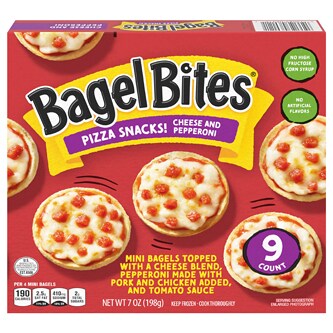 Bagel Bites Cheese and Pepperoni Bagel Pizzas