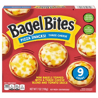 Bagel Bites Three Cheese Bagel Pizzas