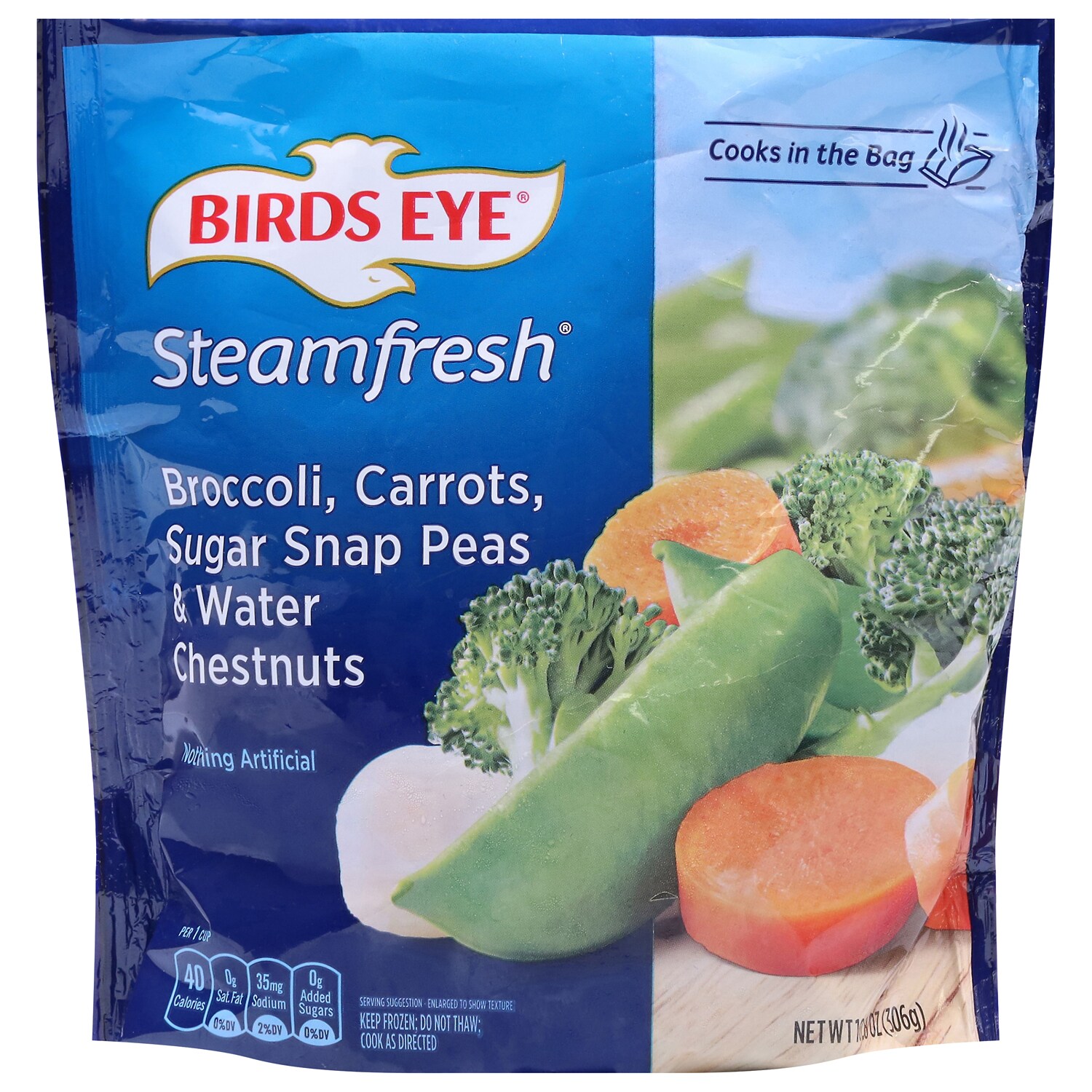 Birds Eye Steamfresh Broccoli, Carrots, Sugar Snap Peas & Water Chestnuts, Frozen