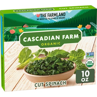 Cascadian Farm Organic Cut Spinach, Frozen