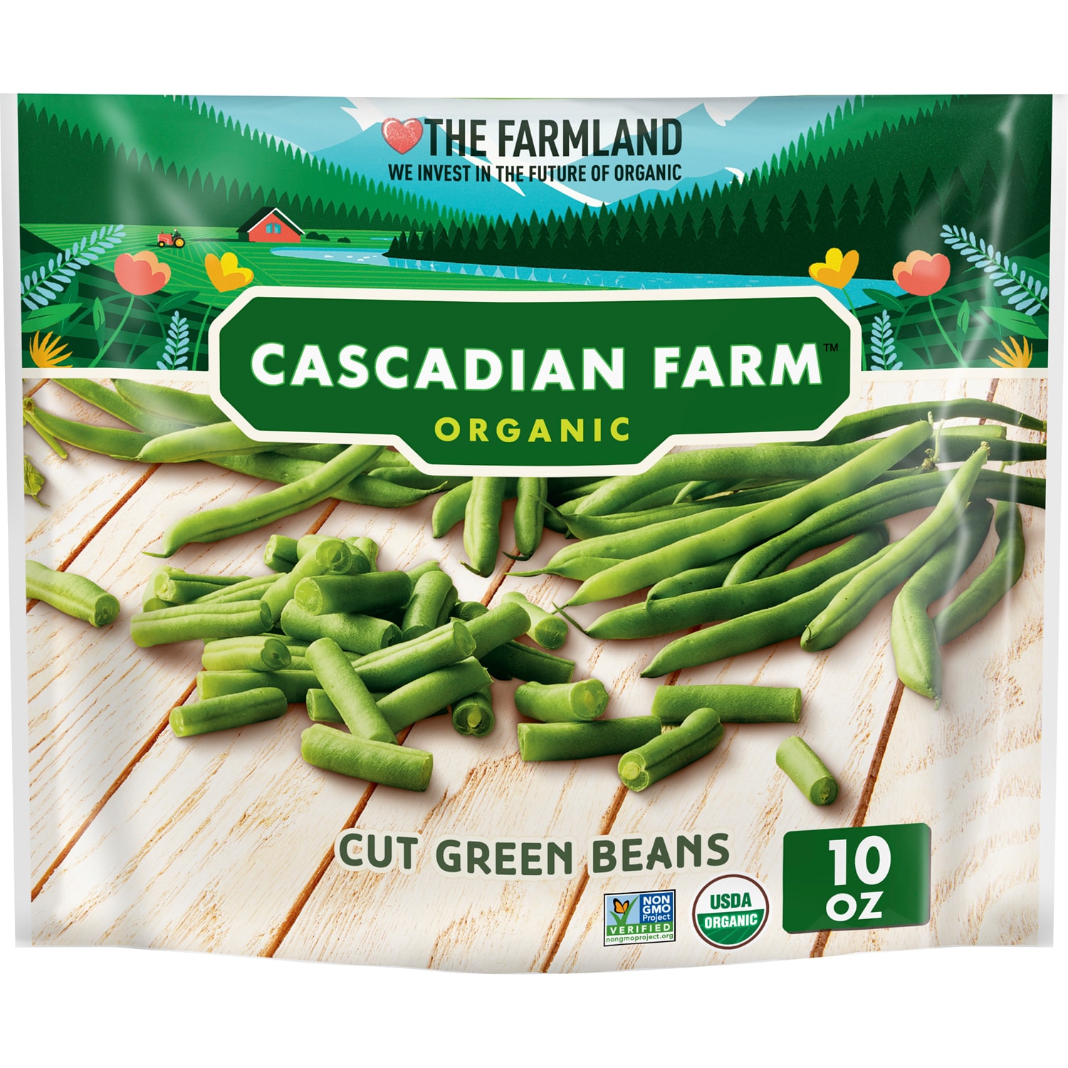Cascadian Farm Organic Cut Green Beans, Frozen