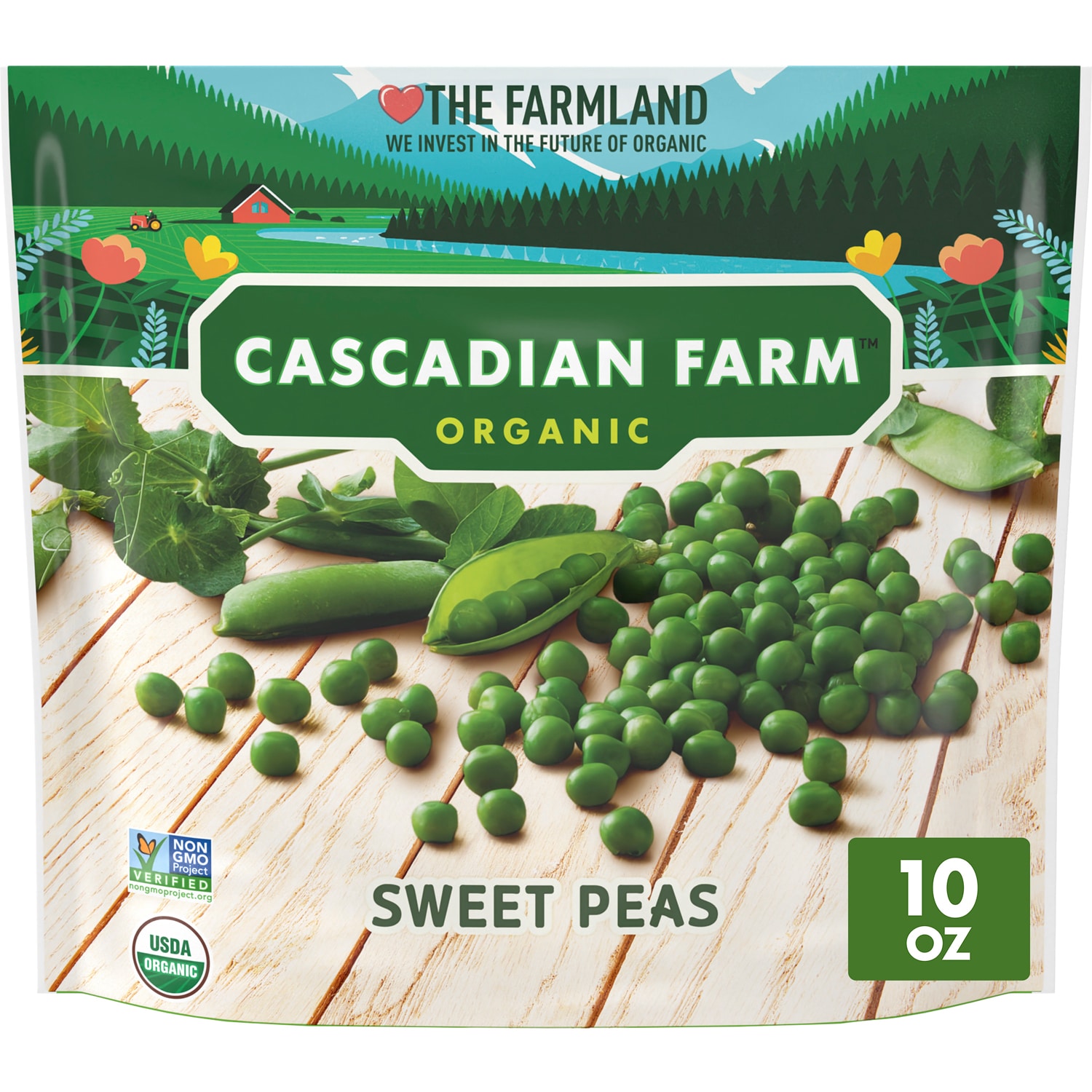 Cascadian Farm Organic Sweet Peas, Frozen